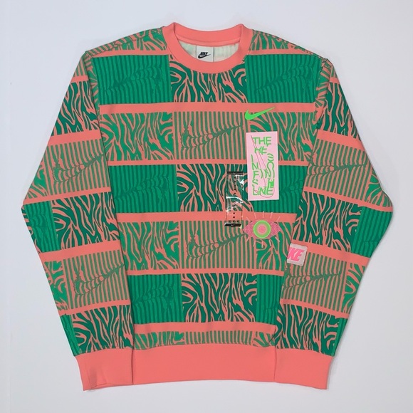 Nike Other - Nike Sportswear Club Fleece Men’s Trippy Safari Sweatshirt-Size M New